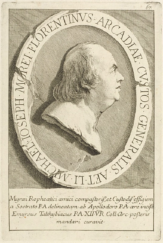 Michael Ioseph Moraeus, profil åt höger, blad nr 67