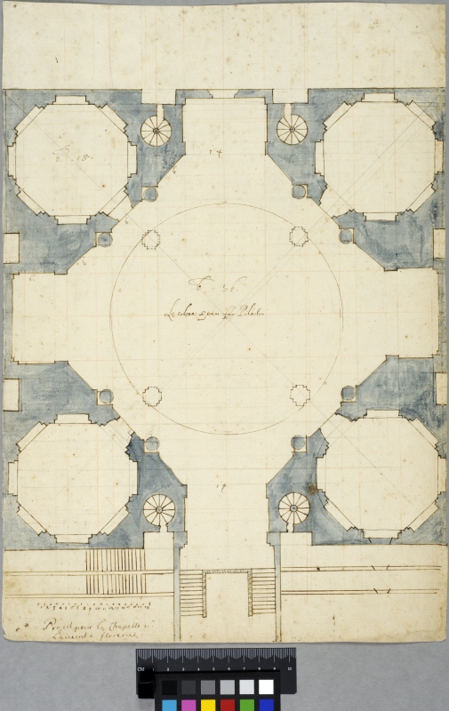 Project for the Cappella dei Principi at S. Lorenzo, Florence. Plan