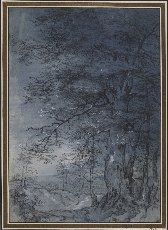 Landscape with a Group of Trees by a Sandy Road
