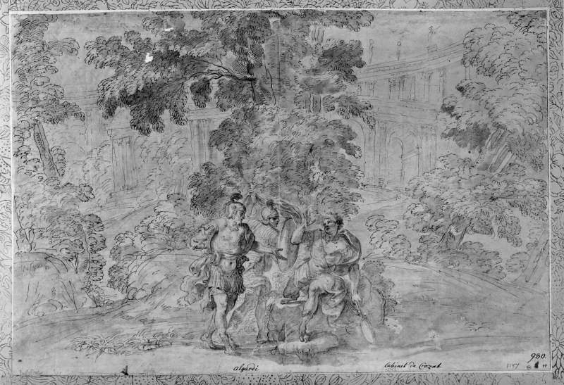 Landscape with Rinaldo implored by two soldiers