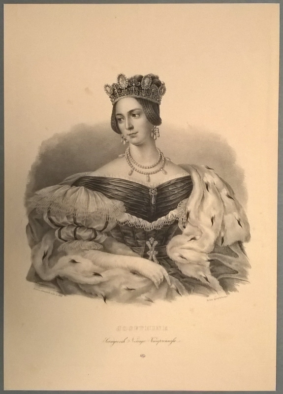 Josefina av Leuchtenberg (1807-1876), drottningen av Sverige och Norge, g.m. Oscar I, som kronprinsessa