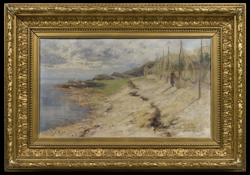Coastal View from Arild with Fishermen