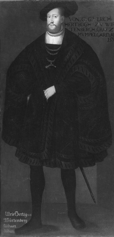 Ulrik VI, 1487-1550, hertig av Würtemberg