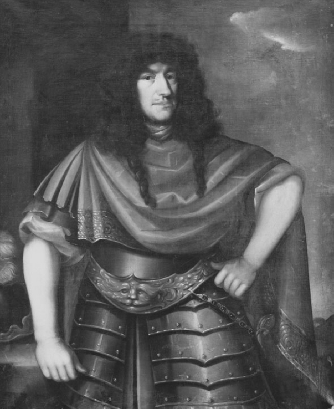 Georg Johan Lode, 1647-1676, överstelöjtnant, gift med Maria Christina Strijk