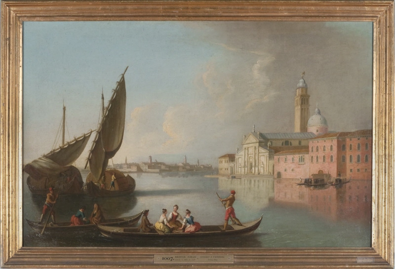 Utsikt i Venedig med San Giorgio Maggiore. Motstycke till NM 1008