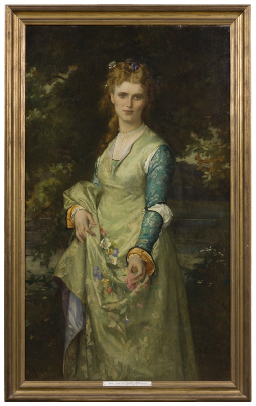 Christina Nilsson, married 1. Rouzaud, 2. de Casa Miranda (1843–1921), Opera Singer, Countess, Character Portrait as Ophelia, 1873