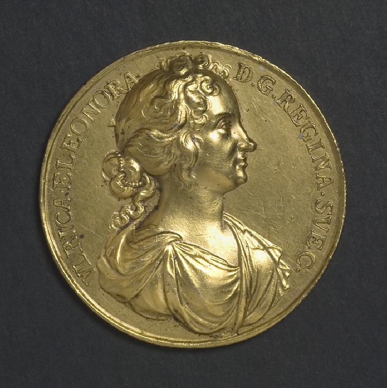 Medalj över drottning Ulrika Eleonora d.ä. (1656-1693)