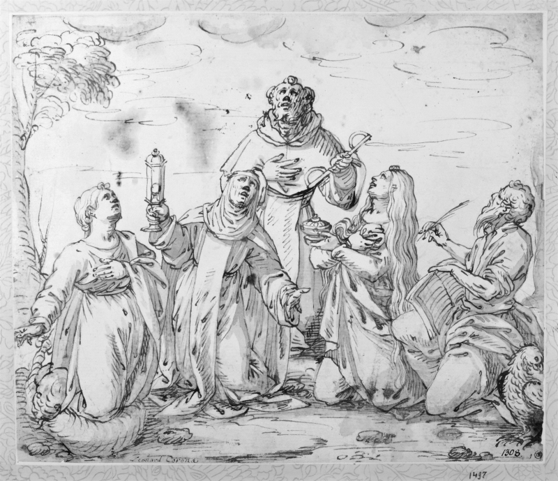 Study for Devotional Picture with Five Saints