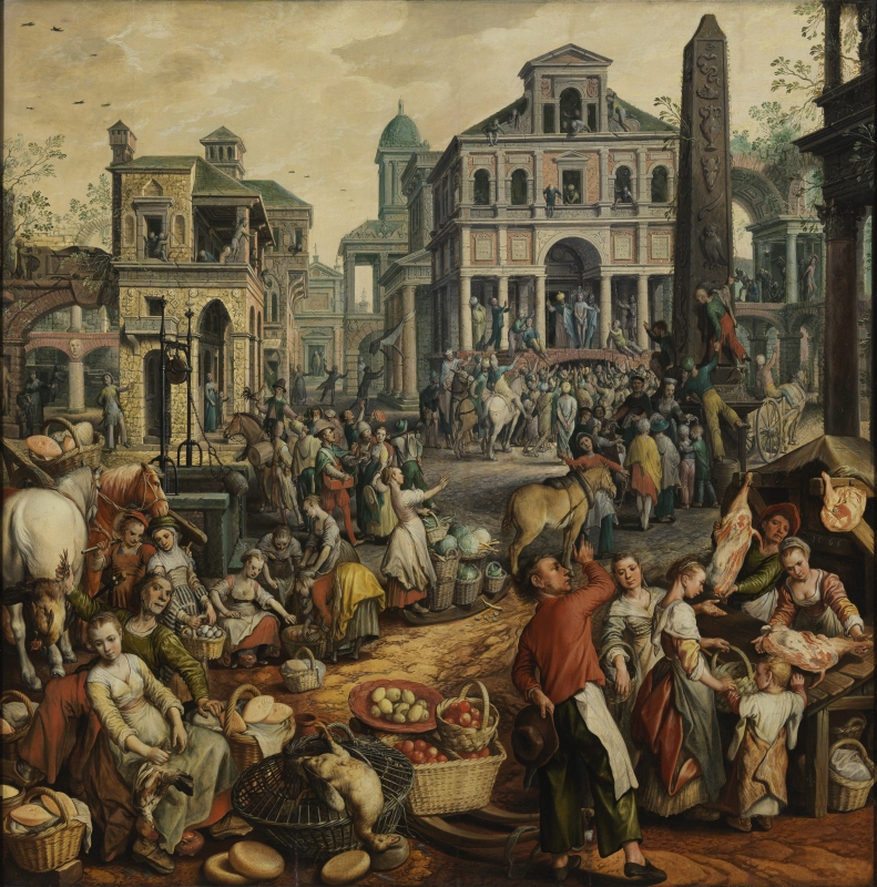 Market Scene with Ecce Homo