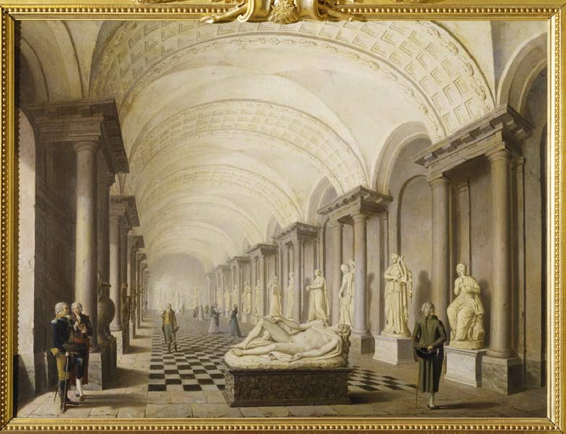 The Gallery of the Muses, in the Royal Museum at the Royal Palace, Stockholm