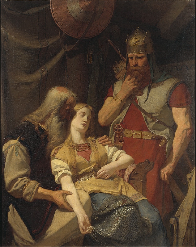 Ingeborg Receiving News of Hjalmar's Death from Orvar Odd