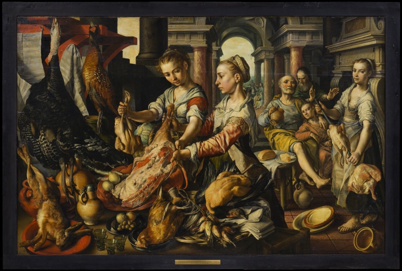 Kitchen Scene with Christ in the House of Martha and Mary
