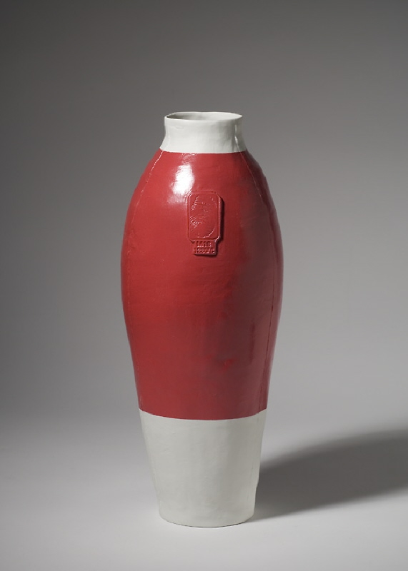 Vas "Red White Vase"