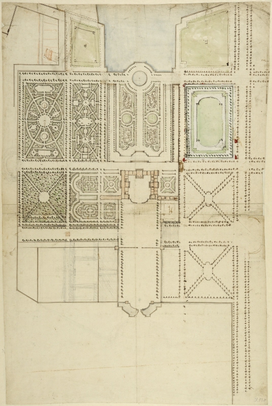 Generalplan för slottet Clagny