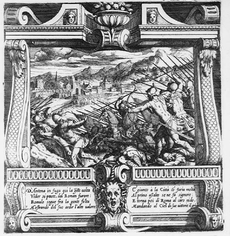 Antemnaternas nederlag. Romulus Och Remus, blad 5 av 6