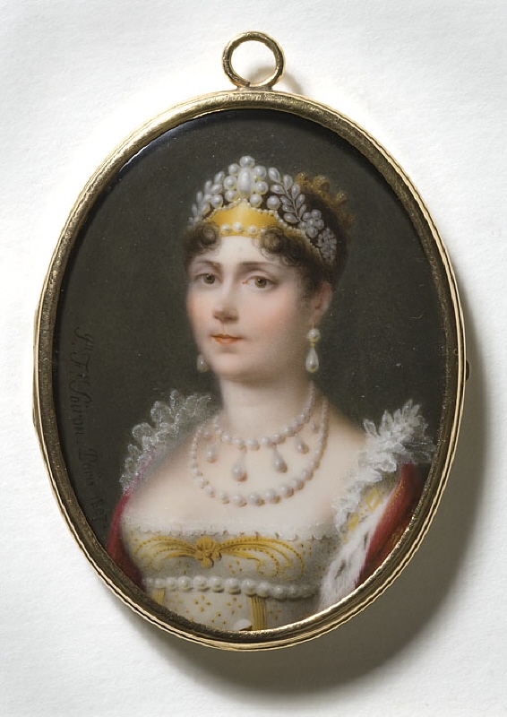 Joséphine, kejsarinna av Frankrike, se dikt av Guichard på baksidan