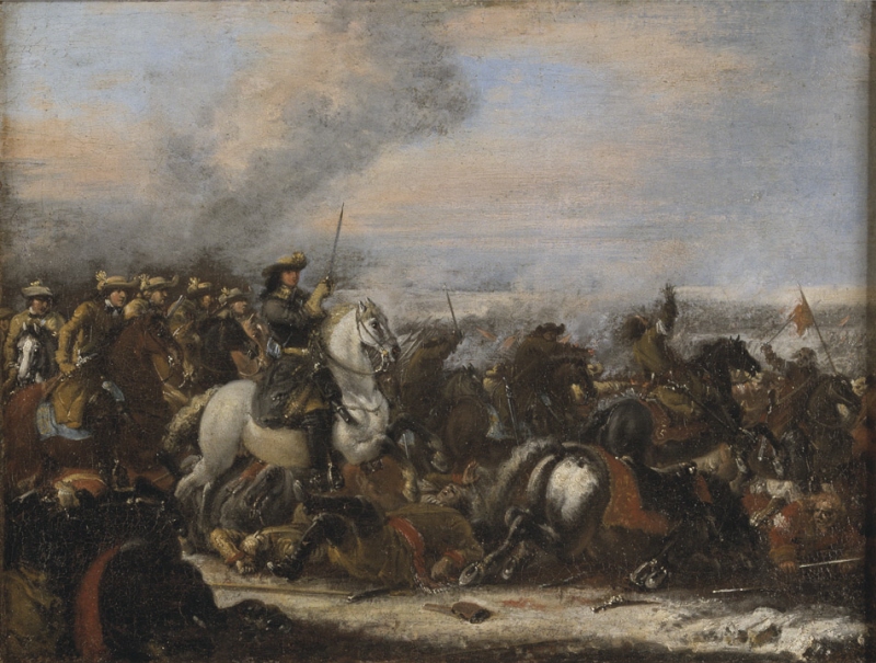 Karl XI (1655-1697) i slaget vid Lund