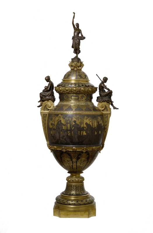 Urn with cover