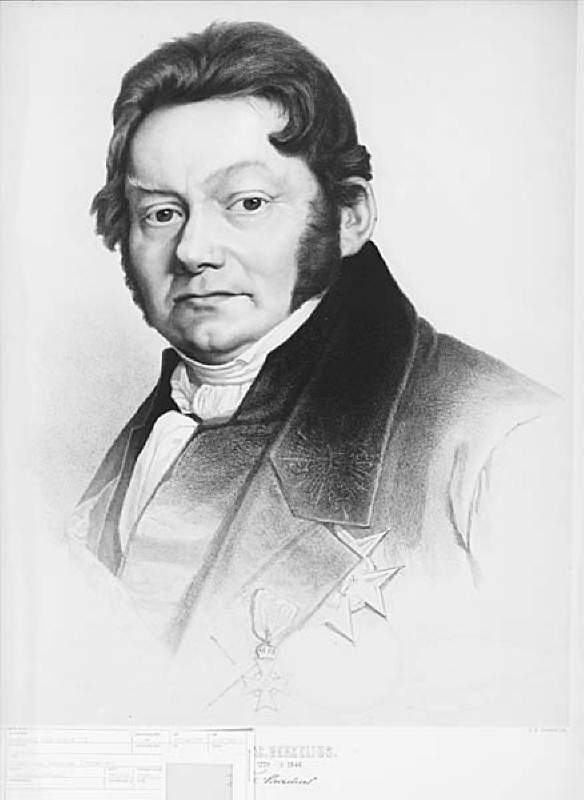 "Joh. Jac. Berzelius" (1779-1848)