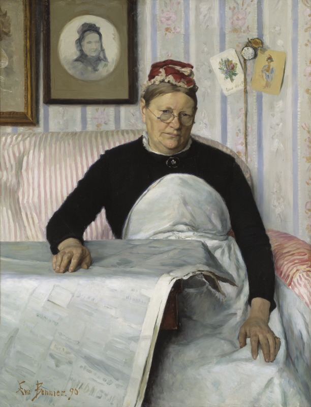 Brita Maria (Mussa) Banck (1830–1906), husföreståndarinna, 1890
