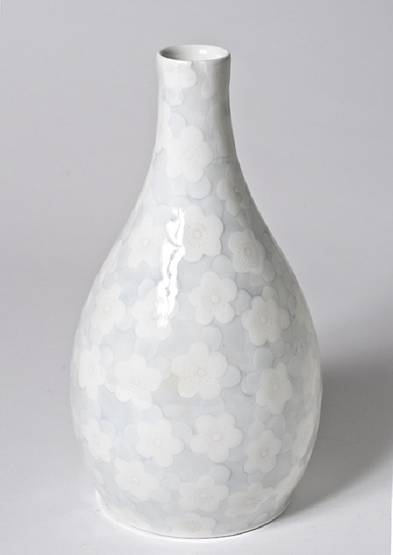 Vas, oval flaskform