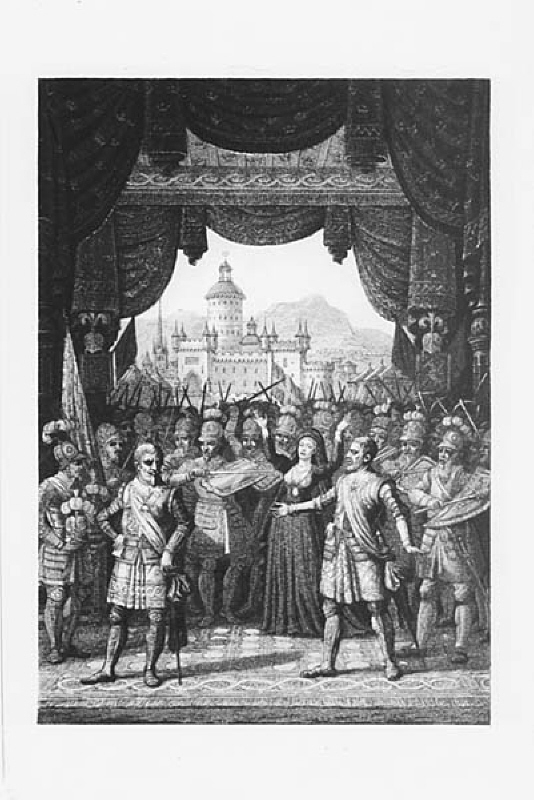 Scen ur Gustav III:s drama "Gustav Vasa". Akt  2, scen 4