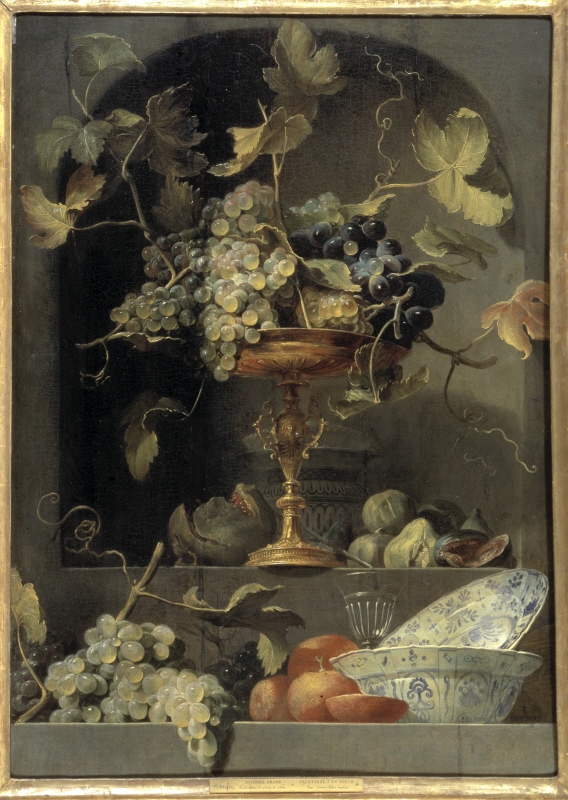 Still Life with a Tazza of Grapes in a Niche