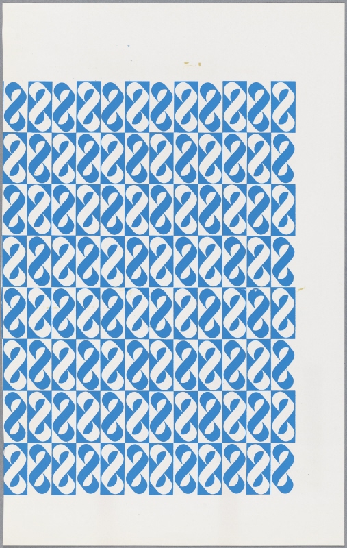 Pattern sheet with logotype för KF
