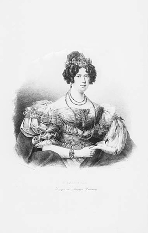 Porträtt av Desideria, Sveriges och Norges drottning
