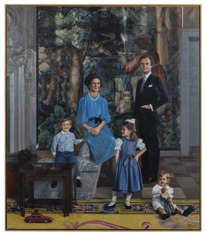 Carl XVI Gustaf med familj, 1984-85