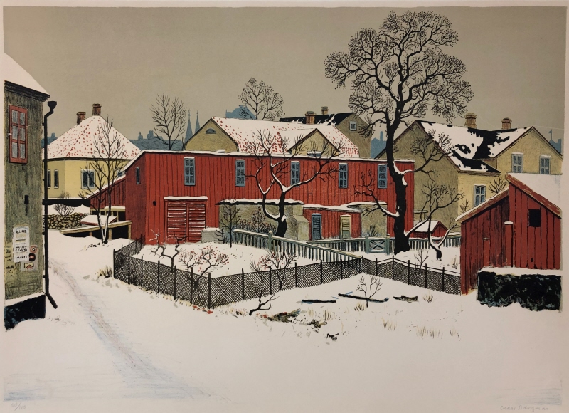 Svensk stadsbild, vinter