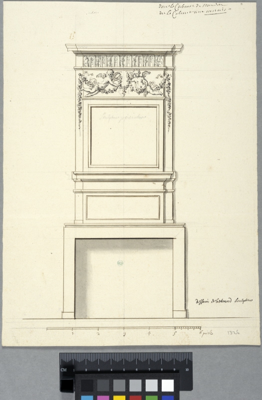 Chimneypiece with Two Putti, for a Cabinet of the Château de Meudon