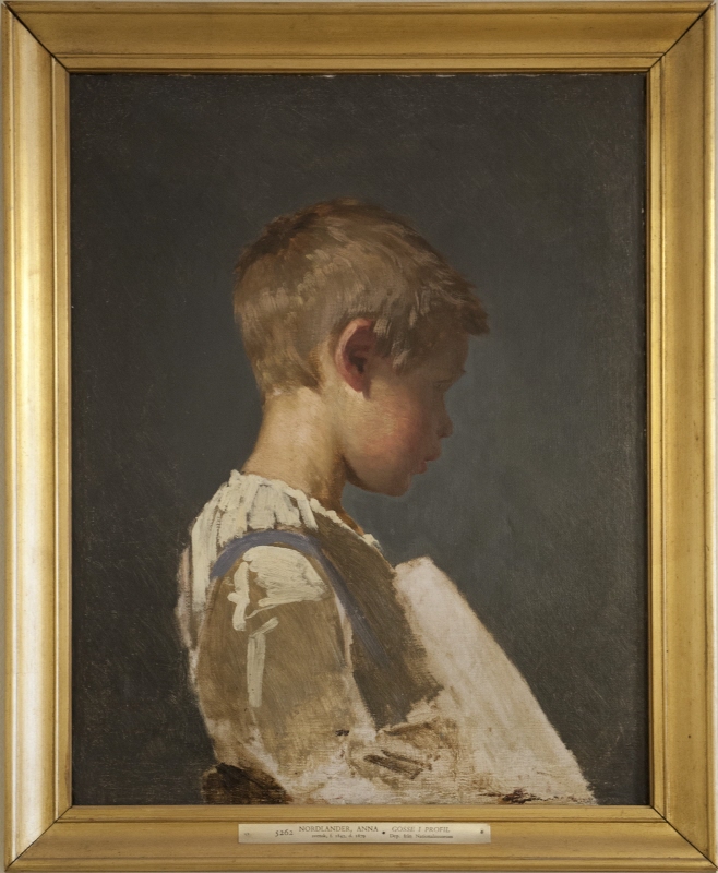Side-Face Portrait of a Boy