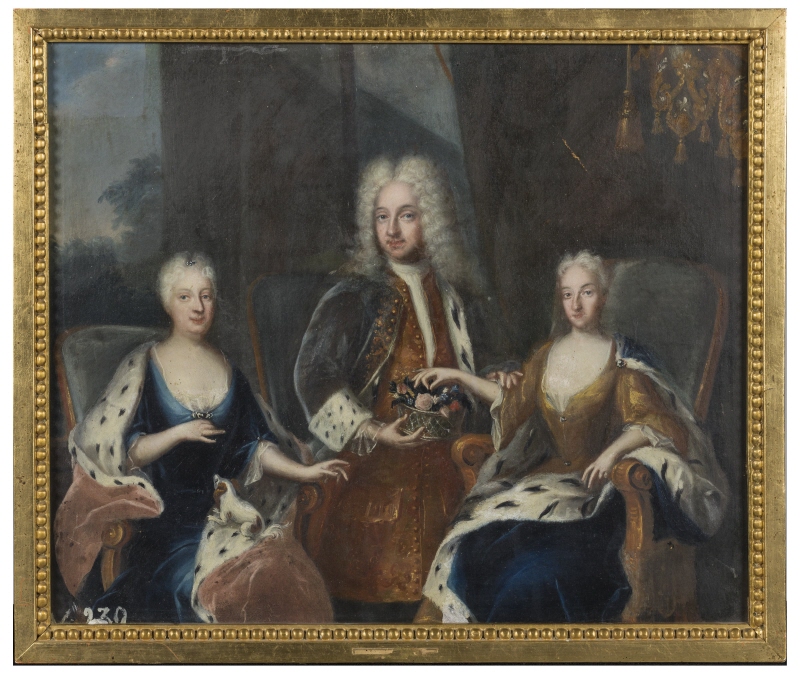 Fredrik I, 1676-1751, Ulrika Eleonora d.y., 1688-1741, Sofia Charlotta Karolina, 1678-1749