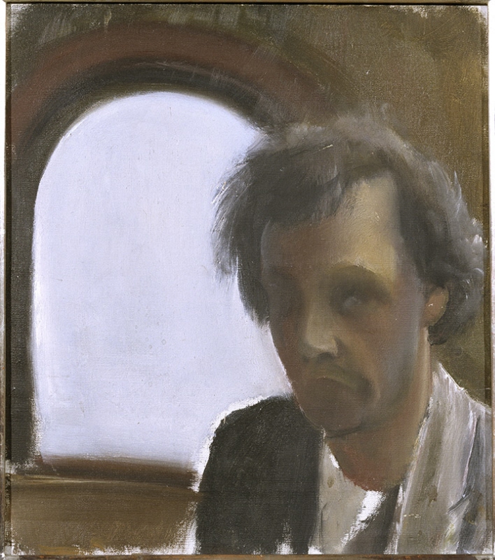 Martin Åberg, (1888-1946), Self-portrait, 1932(?)