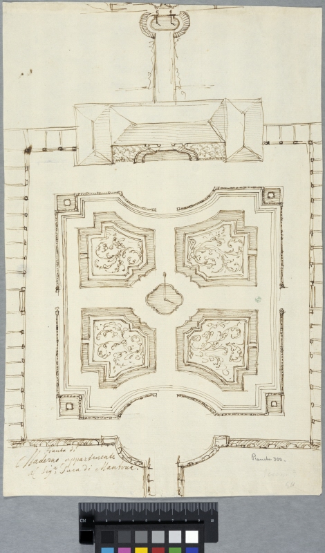 The Garden of a Palace in Mantua. Plan