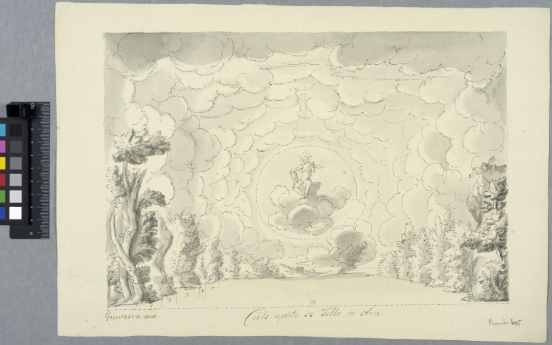 Stage Decoration with Heaven and Phoebus on a Cloud