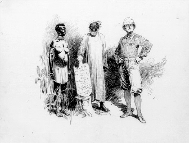 "En österlänsk besvärjelse" Illustration till en artikel av Esaias Tegnér i Ord och Bild 1894