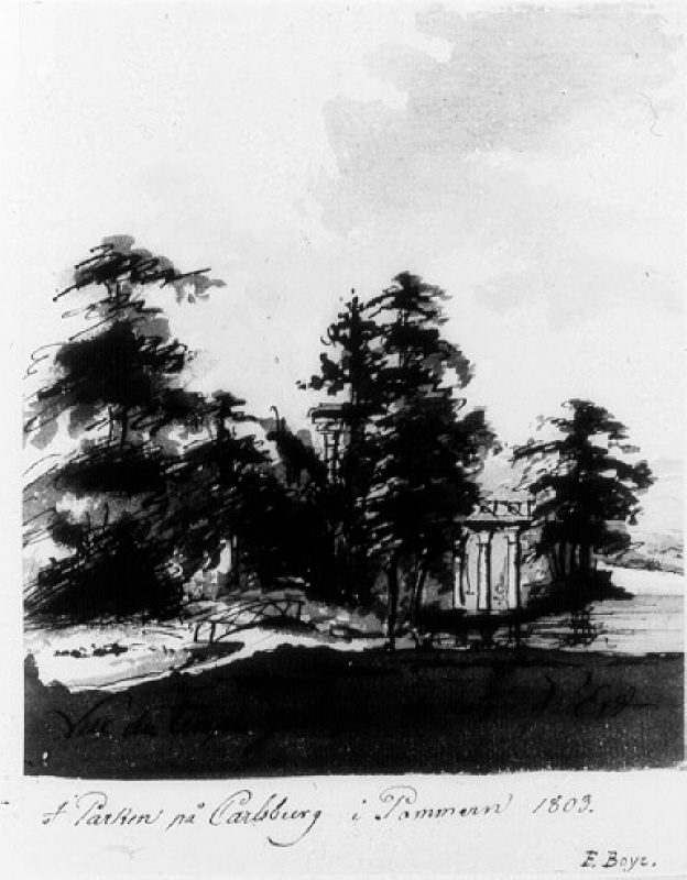 Parken på Carlsburg i Pommern, 1803
