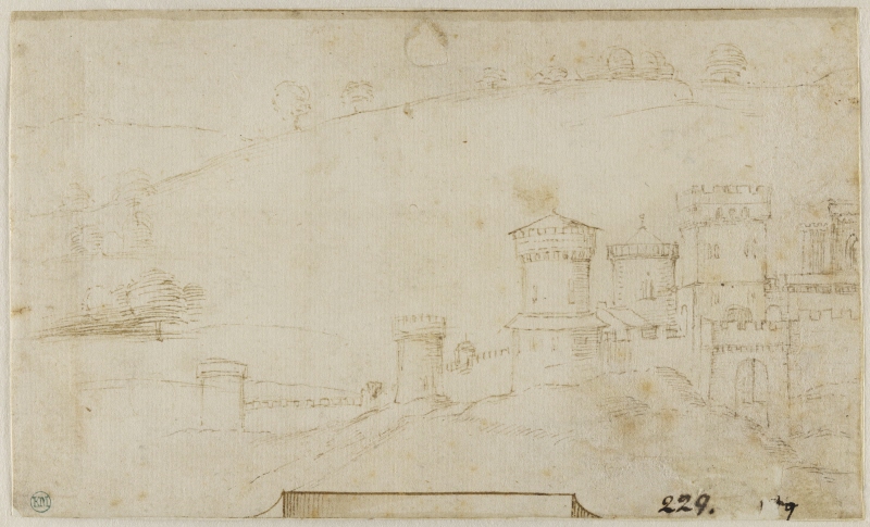 View of a Town with a Fortress