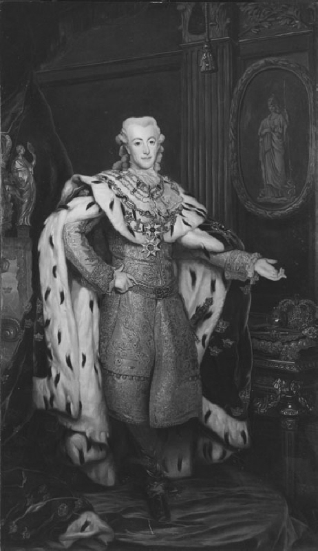 Gustav III (1746-1792), kung av Sverige, gift med Sofia Magdalena av Danmark