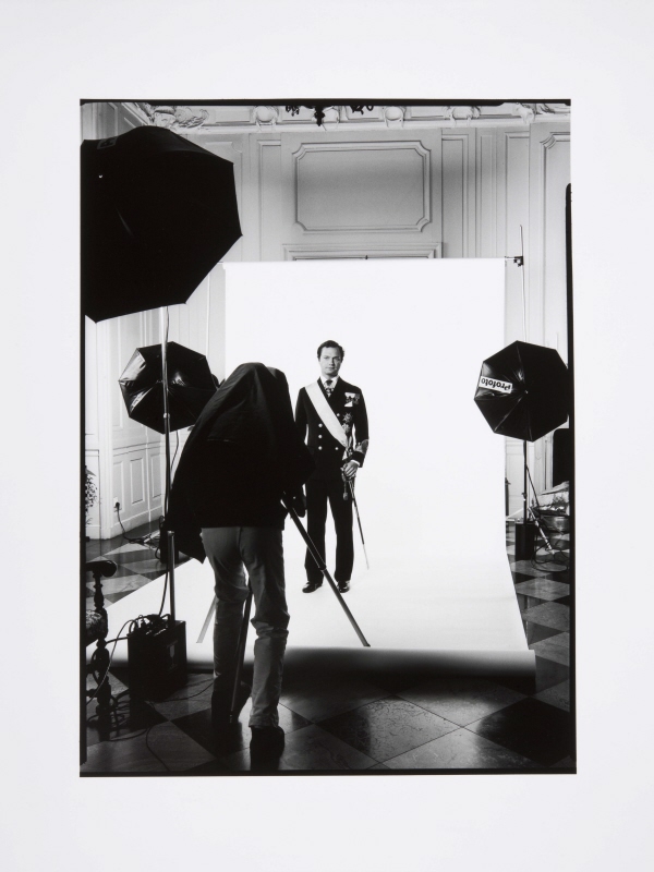 Hans Gedda (f. 1942) fotograferar Carl XVI Gustaf (f. 1946), kung av Sverige