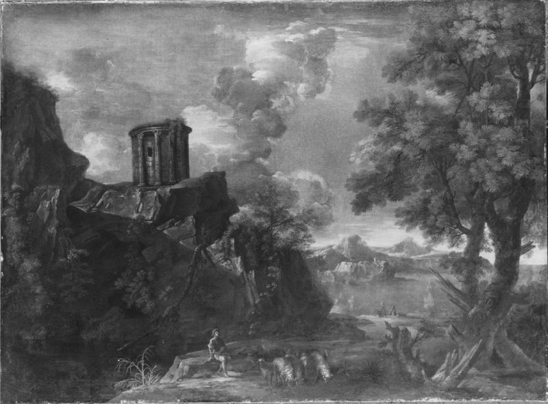 Landscape with a Circular Temple