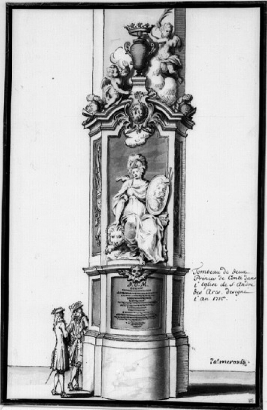 Funerary Monument of Francois-Louis de Bourbon, Prince de Conti, St.-André-des-Arts, Paris (later transferred to Versailles, Museum). THC 5606 is on the back