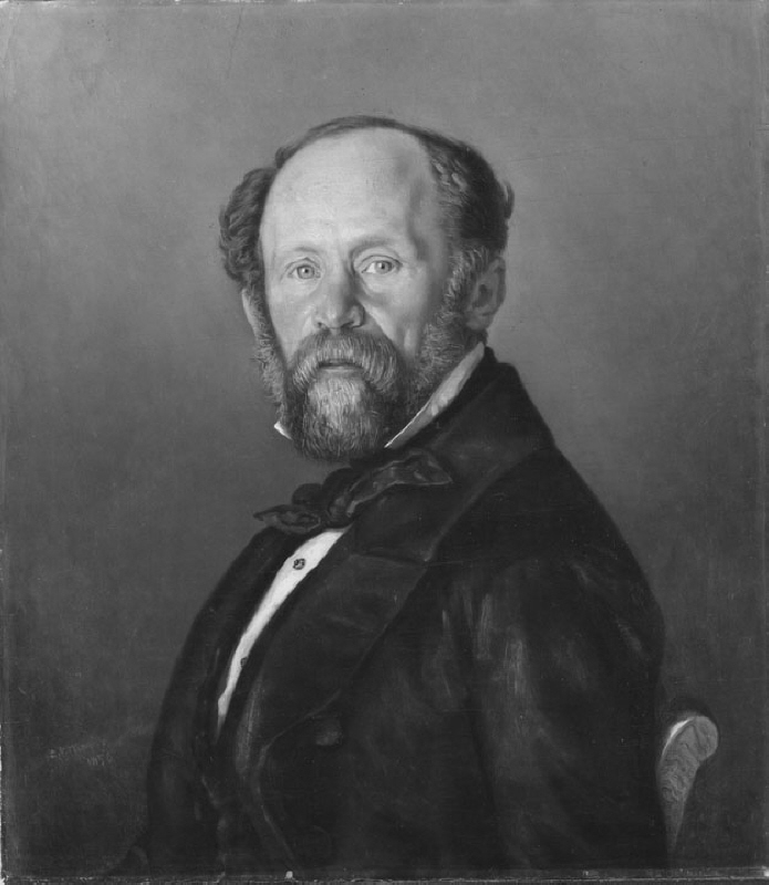 Emanuel Mattias Olde (1802-1885), professor, gift med Emma Christina Vilhelmina Hagberg