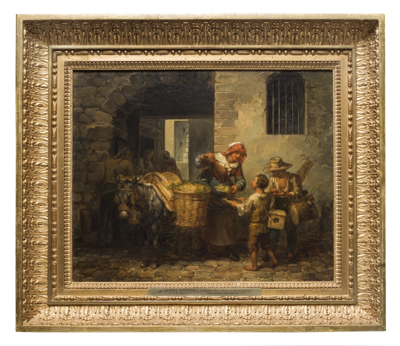 A Countrywoman Selling Grapes to Two Boys from Savoy