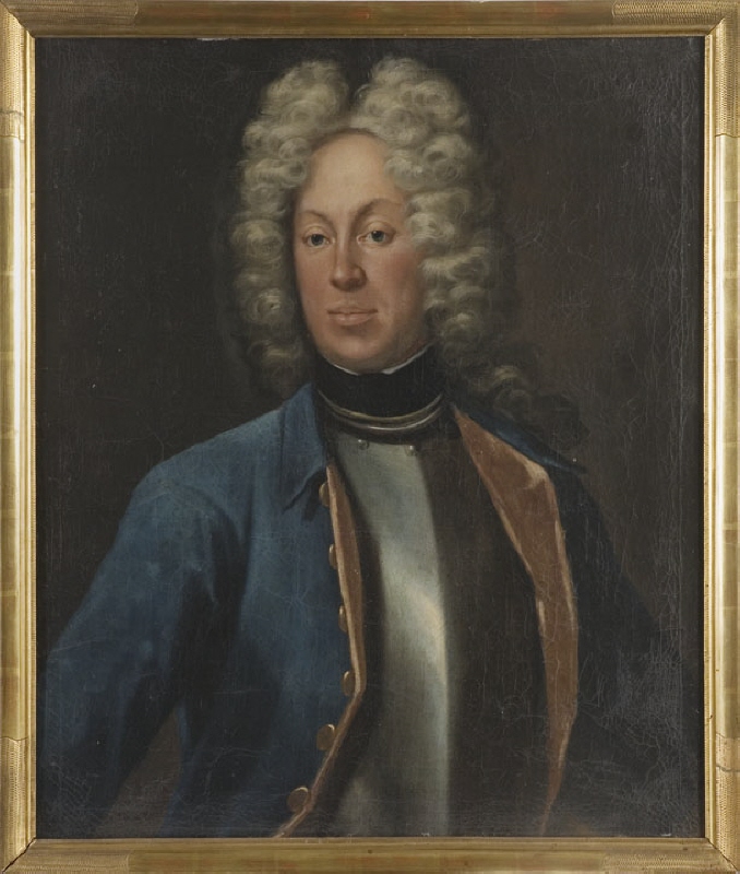Adolf Herman Wrangel af Lindeberg (1684-1746), friherre, överstelöjtnant, g.m. friherrinnan Sofia Gyllenstierna af Ulaborg