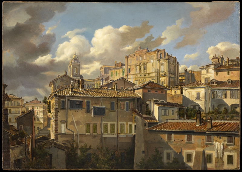 View of the Pincio and Palazzo Zuccari, Rome