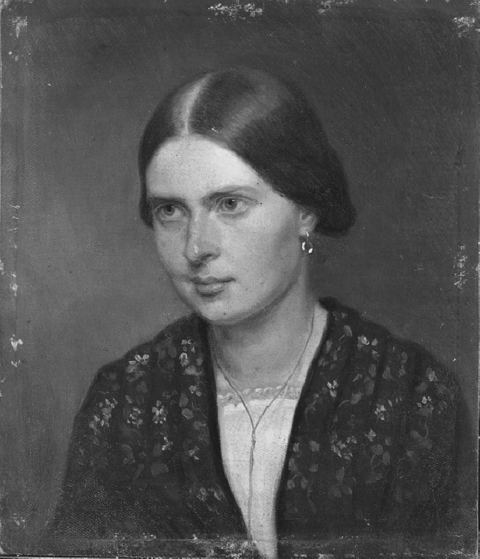 Johanna Tingvall, 1832-1912, musiklärare, gift med kartograf Carl Edvard Dahlman