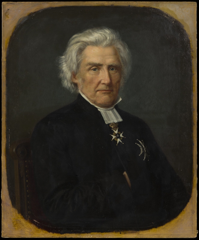 Peter Wieselgren (1800-1877), docent, domprost, litteraturhistoriker, nykterhetsförespråkare, g.m. Mathilda Rosenqvist